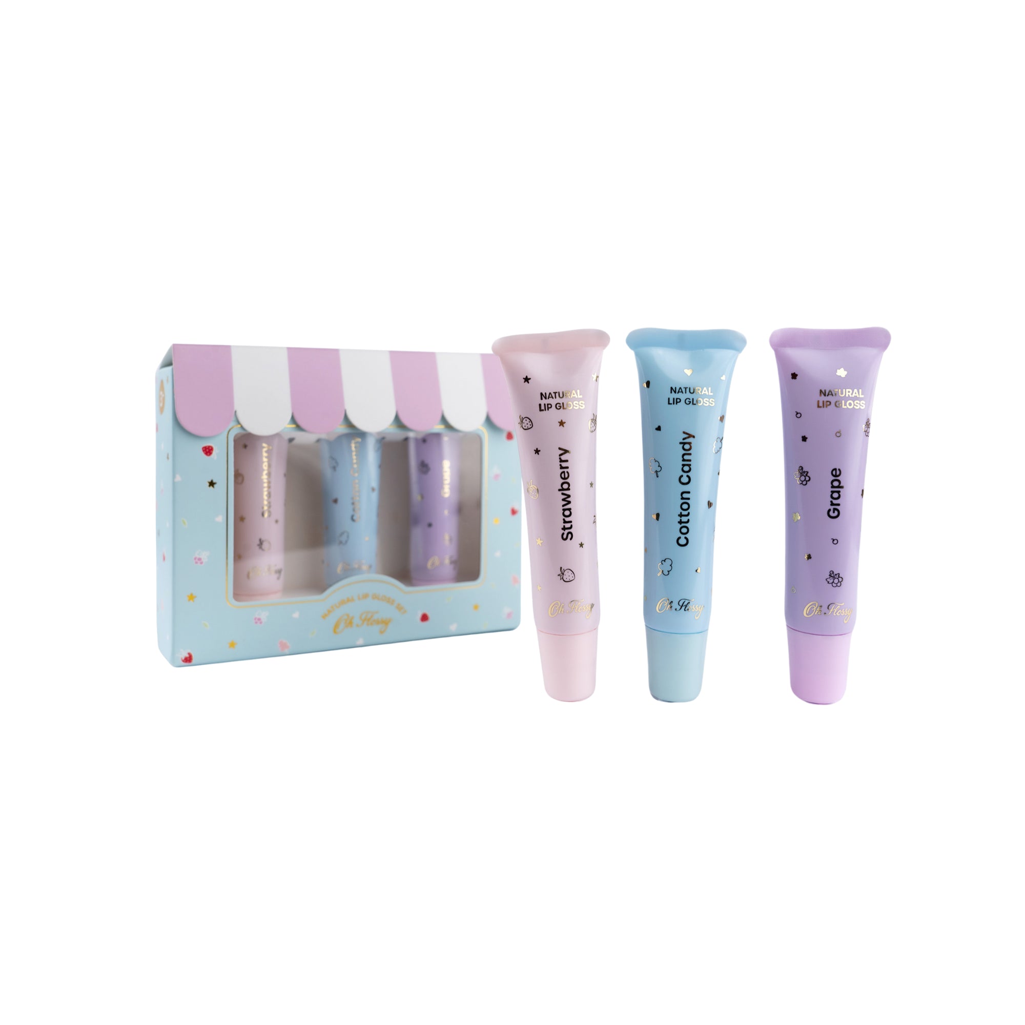 Oh Flossy Natural Lip Gloss Set
